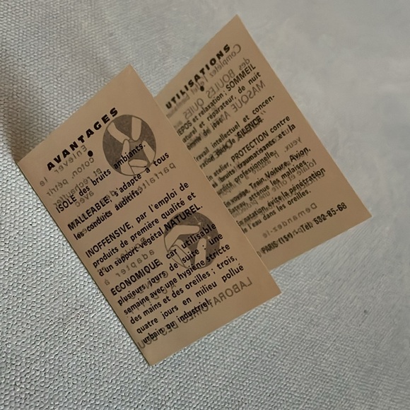 QUIES PARIS Vintage 1960s Earplugs Lot Of 3 - Picture 10 of 12